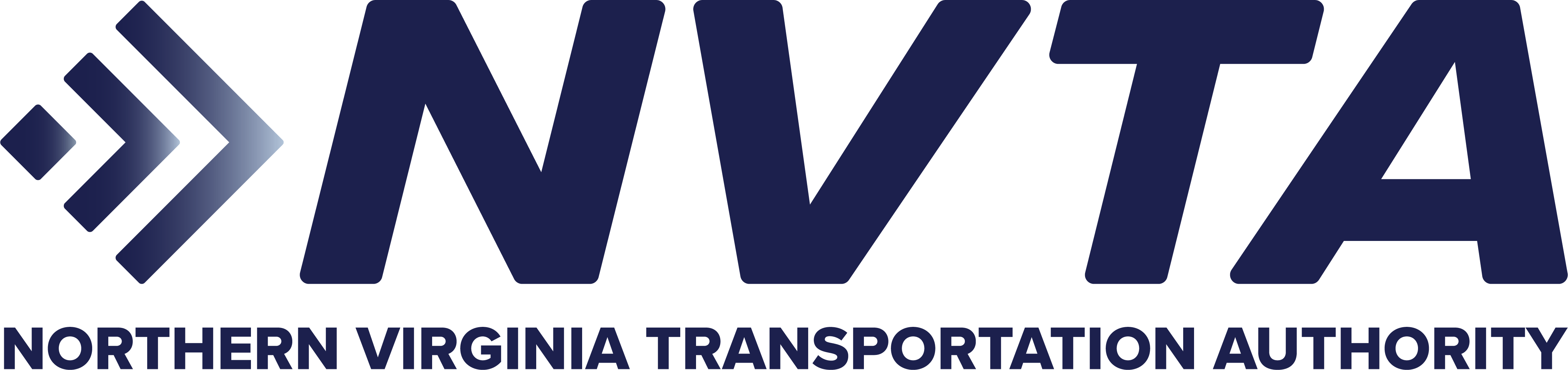 NVTA partner logo featuring the text Northern Virginia Transportation Authority with a blue and white design on a light background, conveying a clear and official transportation agency identity