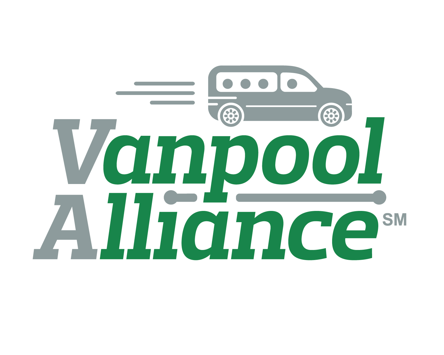 Vanpool partner logo featuring the word Vanpool with transportation branding on a light background as part of the regional commuting partners display, with a practical and service oriented tone